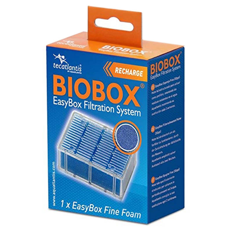 Aquatlantis EasyBox Fine Foam size S ricambio cartuccia spugna fine per filtri interni Biobox 1