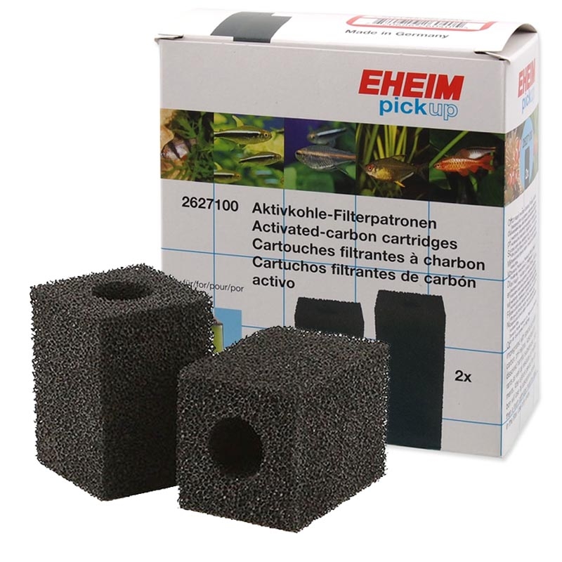 EHEIM 2627100 Ricambio Spugne al Carbone per Filtro Pick Up 2010 (2 Pezzi)