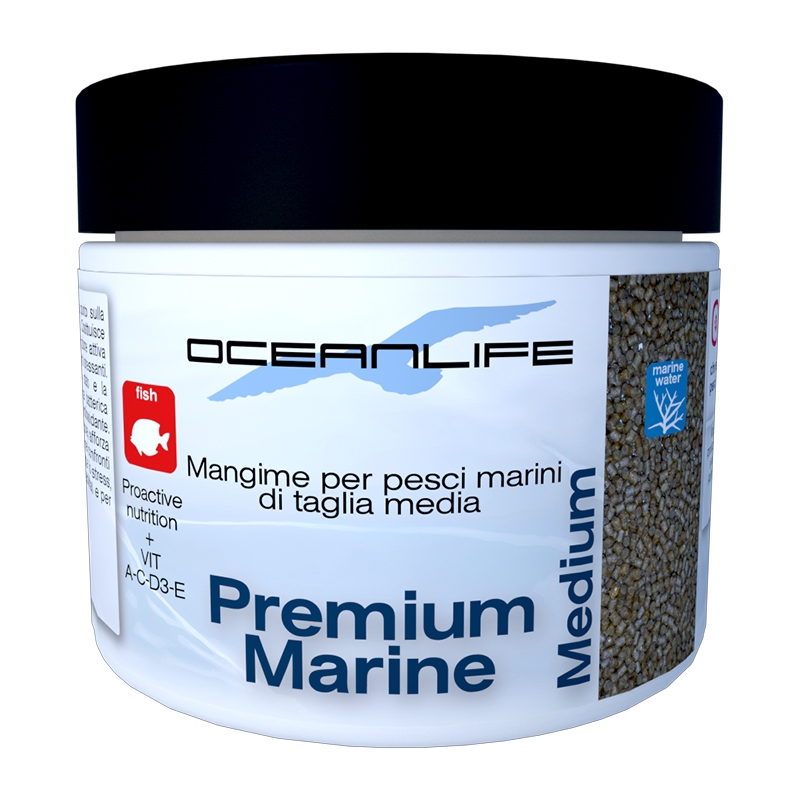 OceanLife Premium Marine Medium 100ml/65gr - alimento in pellet per pesci marini