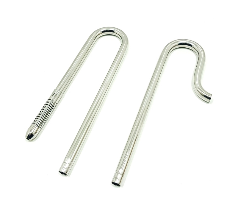 Whimar Stainless In-Out Adjustable Set 12/16 - Set di mandata e aspirazione in acciaio inox per tubi 12/16