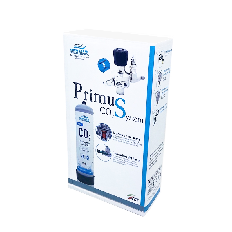 Whimar Primus CO2 System 600gr versione High Pressure con diffusore e manometro di alta pressione