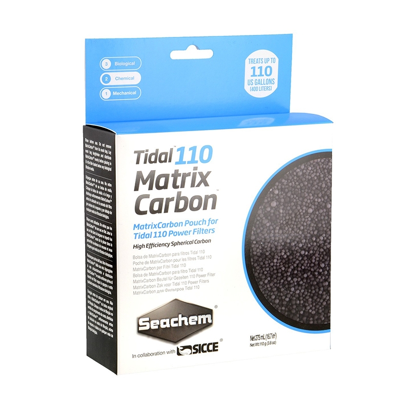 Seachem Matrix Carbon per Tidal 110 275ml - carbone attivo con calza