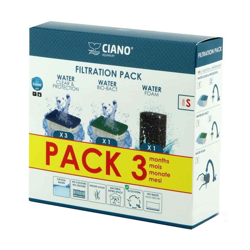 Ciano Filtration Pack S 3 mesi - kit di cartucce di ricambio