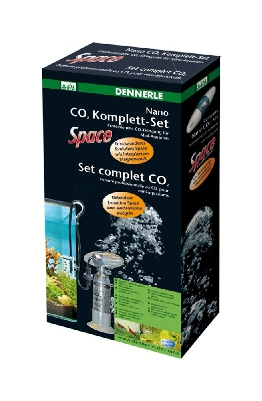 Dennerle 3038 Nano CO2 Komplett-Set - Impianto CO2 con Bombola non Ricaricabile per nano acquari