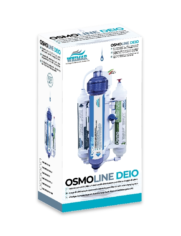 Whimar OsmoLine Deio Plus 75GPD 275L/g - Impianto con membrana Pentair, lavaggio membrana e post-filtro deionizzante