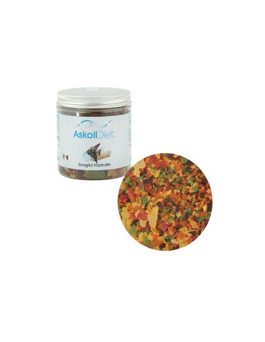 Askoll Diet Scaglia Tropicale - Alimento completo per tutti i pesci ornamentali di acqua dolce