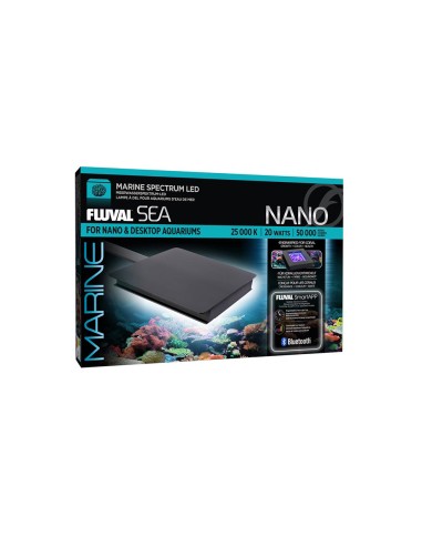 Askoll Fluval Marine Nano LED 20w - plafoniera bluetooth per nano acquari marini