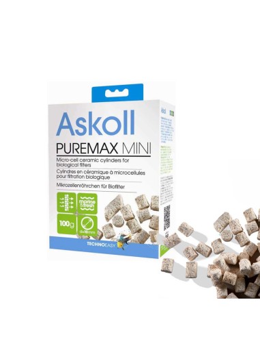 Askoll PureMax Mini 100gr Cannolicchi Ceramici per Filtraggio Biologico