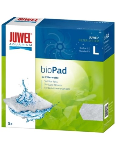 JUWEL BioPad S - Ricambio Spugna di Perlon per filtri Compact Super/Bioflow Super (x acquari record) 5pz