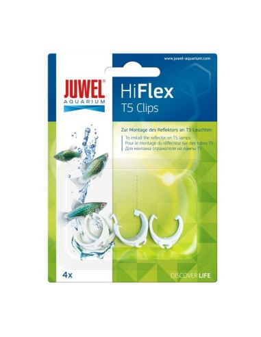 Juwel Clips T5 per Riflettori Hi-Flex - 4pz