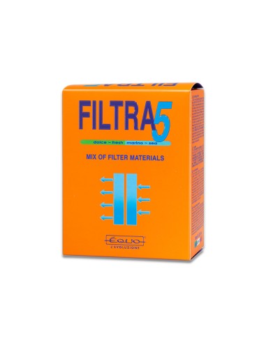 EQUO Filtra5 1L - mix di materiali filtranti per acqua dolce e marina