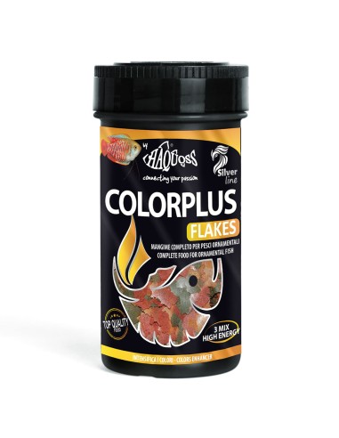 Haquoss ColorPlus Flakes 250ml - Mangime in scaglie per pesci tropicali