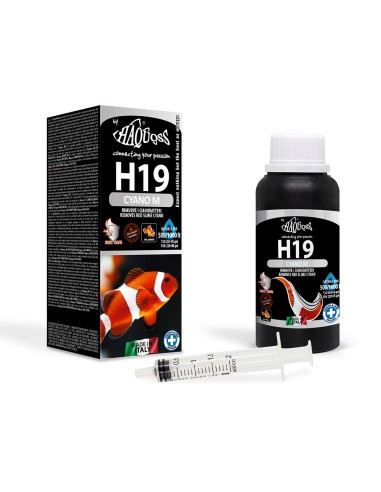 Haquoss H19 Cyano M 100ml - rimuove i Cianobatteri in acqua marina