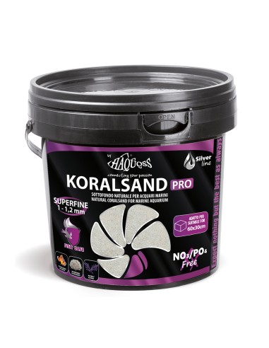 Haquoss KoralSand Pro 1-1,2mm - substrato naturale per acquari marini