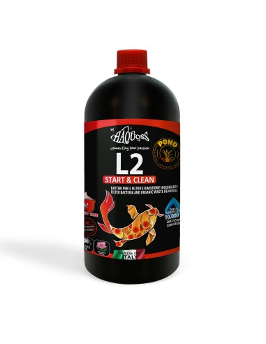 Haquoss L2 Start&Clean 1000ml - attivatore batterico per laghetti