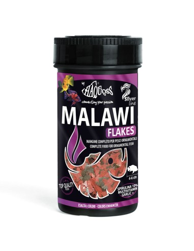 Haquoss Malawi Flakes 250ml/40gr - mangime in scaglie per ciclidi del lago Malawi