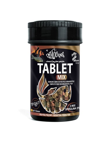 Haquoss Tablet Mix - mangime in pastiglie affondanti con spirulina per pesci da fondo