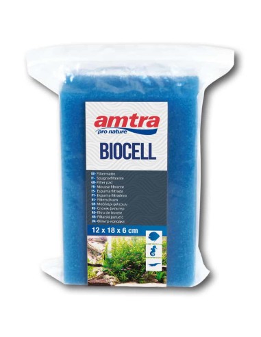 Amtra Biocell Blue Foam Cuscinetto filtrante grana fine - 18 x 12 cm