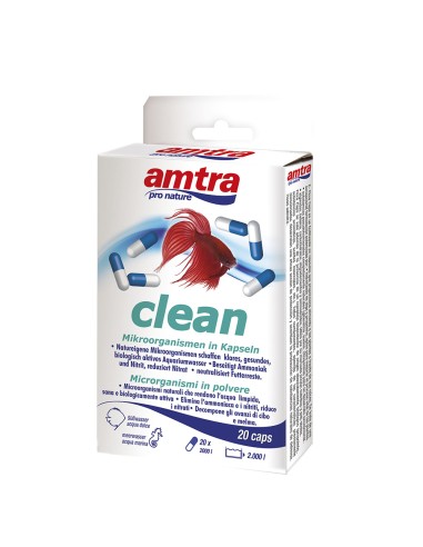 Amtra Clean Caps 20pz - attivatore batterico per acqua dolce e marina