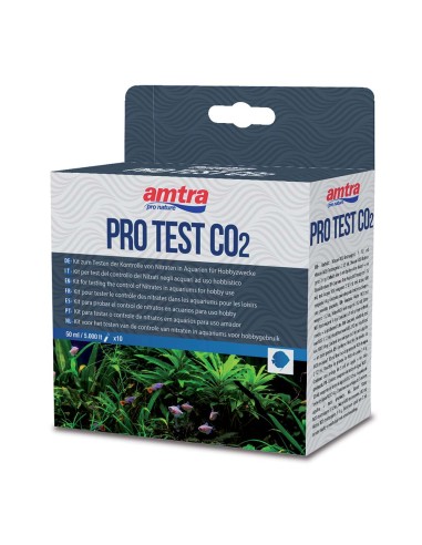 Amtra Pro Test CO2 100 misurazioni - test colorimetrico per acqua dolce