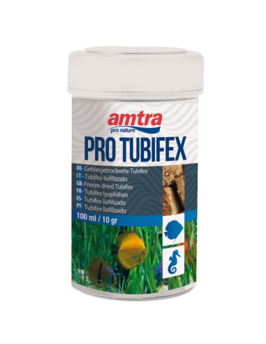 Amtra Pro Tubifex 100ml/10gr - Cubetti di Tubifex sp. liofilizzato puro al 100%