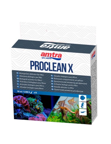 Amtra ProClean X 10 fiale - attivatore batterico per acqua dolce e marina