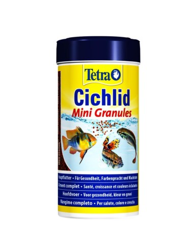 Tetra Cichlid Mini Granules 250ml/125gr - Mangime di base per piccoli Ciclidi