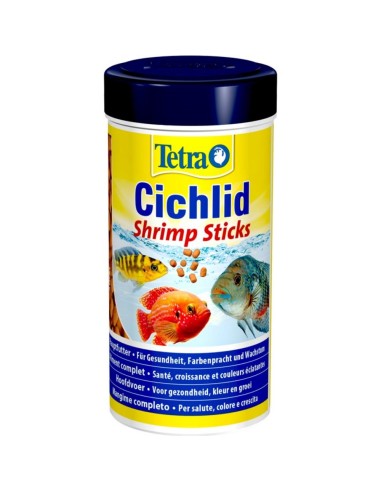 Tetra Cichlid Shrimp Sticks 250ml - Mangime per Pesci con Dieta Carnivora