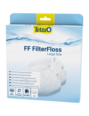 Tetra FF FilterFloss size S - ricambio Cuscinetto Ovatta per Filtro EX 400/600/700 e 600/800 Plus