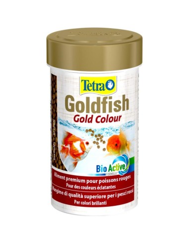 Tetra Goldfish Gold Colour - ricca di alga Spirulina e di Carotenoidi per accentuare la colorazione dei pesci