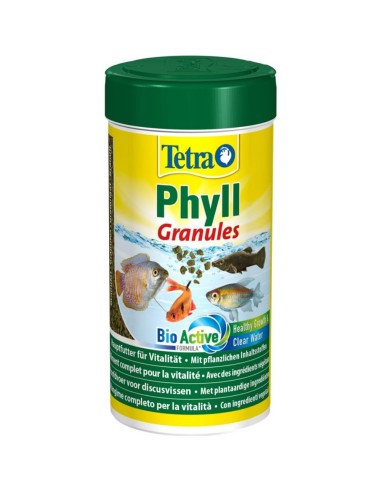 Tetra Phyll Granules 250ml - Mangime in granuli per tutti i pesci ornamentali con dieta vegetariana