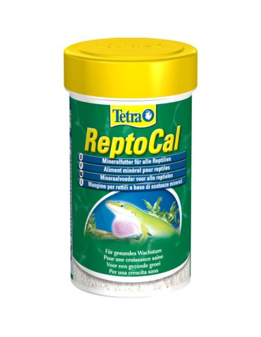 Tetra Reptocal 100ml/60gr - Integratore in polvere di calcio per Rettili