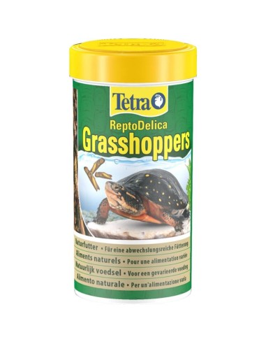 Tetra ReptoDelica Grasshoppers 250ml/25gr - Cavallette per Tartarughe Acquatiche e rettili carnivori