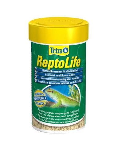 Tetra Reptolife 100ml/50gr - Integratore in polvere di elementi nutritivi essenziali per rettili