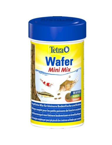 Tetra Wafer Mini Mix 100ml - Alimento Base per tutti i pesci da Fondo e Crostacei