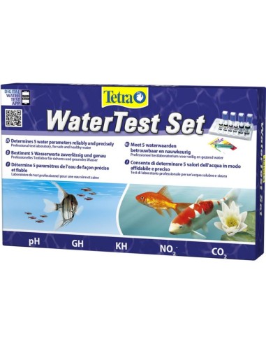 Tetra Water Test Set Laborett - comprende 5 test (pH-KH-GH-NO2-CO2)