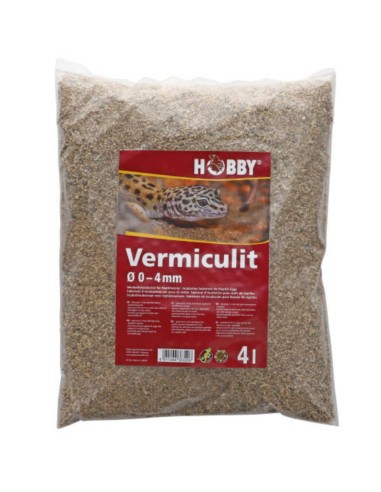 Hobby Vermiculite 4 Litri - Granulometria 0-4mm - Substrato d'incubazione per uova di rettili