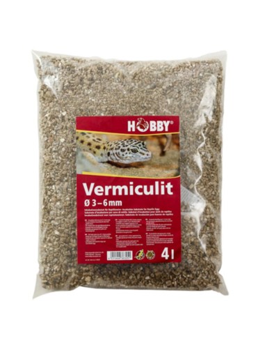 Hobby Vermiculite 4 Litri - Granulometria 3-6mm - Substrato d'incubazione per uova di rettili