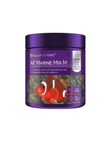 Aquaforest AF Marine Mix M 2mm 120gr - Granuli Affondanti per Pesci Marini