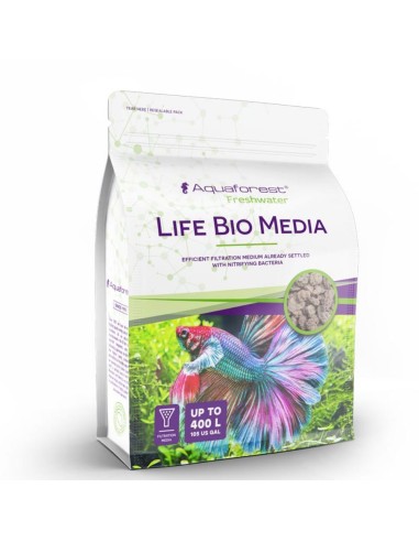 Aquaforest Freshwater Life Bio Media busta da 1000ml - substrato biologico con batteri inoculati