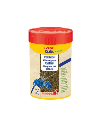 Sera Nature Crabs 100ml/30gr - Alimento per granchi e gamberetti - per acqua dolce/marina