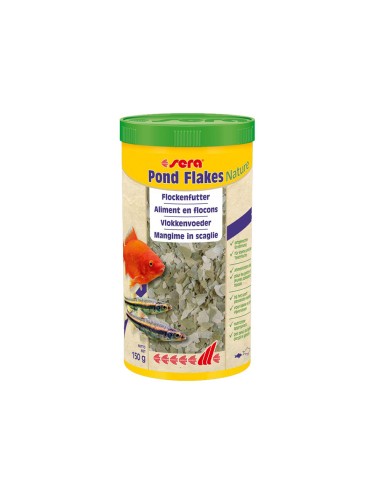 Sera Nature Pond Flakes - Mangime in Fiocchi per Pesci da Laghetto