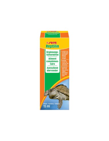 Sera Reptilin 15ml - Integratore Liquido Ricco Di Vitamine Per Tartarughe E Altri Rettili