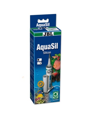 JBL Aquasil 80ml trasparente - Silicone speciale per acquari e terrari, per incollare, rabboccare e turare