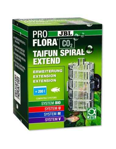 JBL CO2 Proflora Taifun Spiral Extend - Modulo di Estensione Completo di Staffa con Ventosa