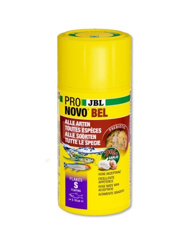 JBL ProNovo Bel Flakes S 100ml - Mangime base in fiocchi per tutti i pesci ornamentali da 3 a 10cm