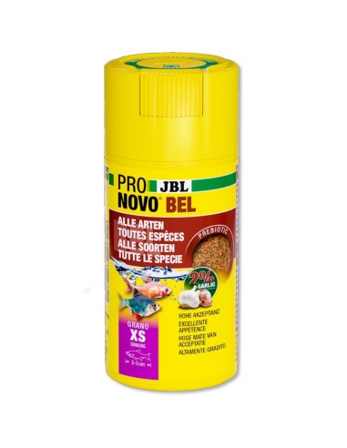 JBL ProNovo Bel Grano XS 100ml - Mangime base in granuli per tutti i pesci ornamentali da 3 a 5cm