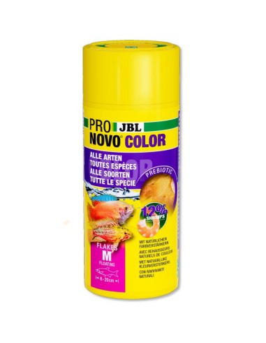 JBL ProNovo Color Flakes M - fioccato per colori brillanti per tutti i pesci tropicali da 8 a 20cm