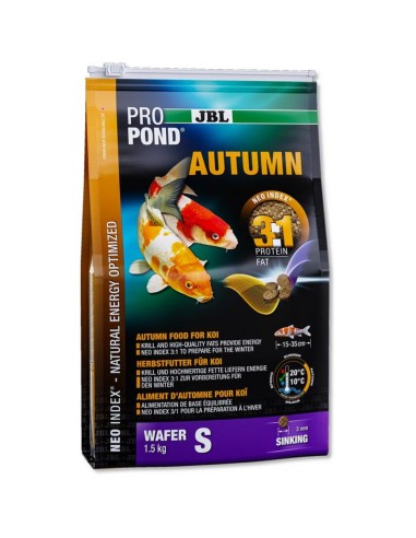 JBL ProPond Autumn Sacco 3L/1.5 Kg - Mangime Autunnale per tutti