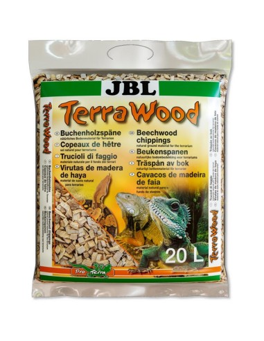 JBL TerraWood 5 Litri - Materiale naturale per il fondo dei terrari in trucioli di faggio